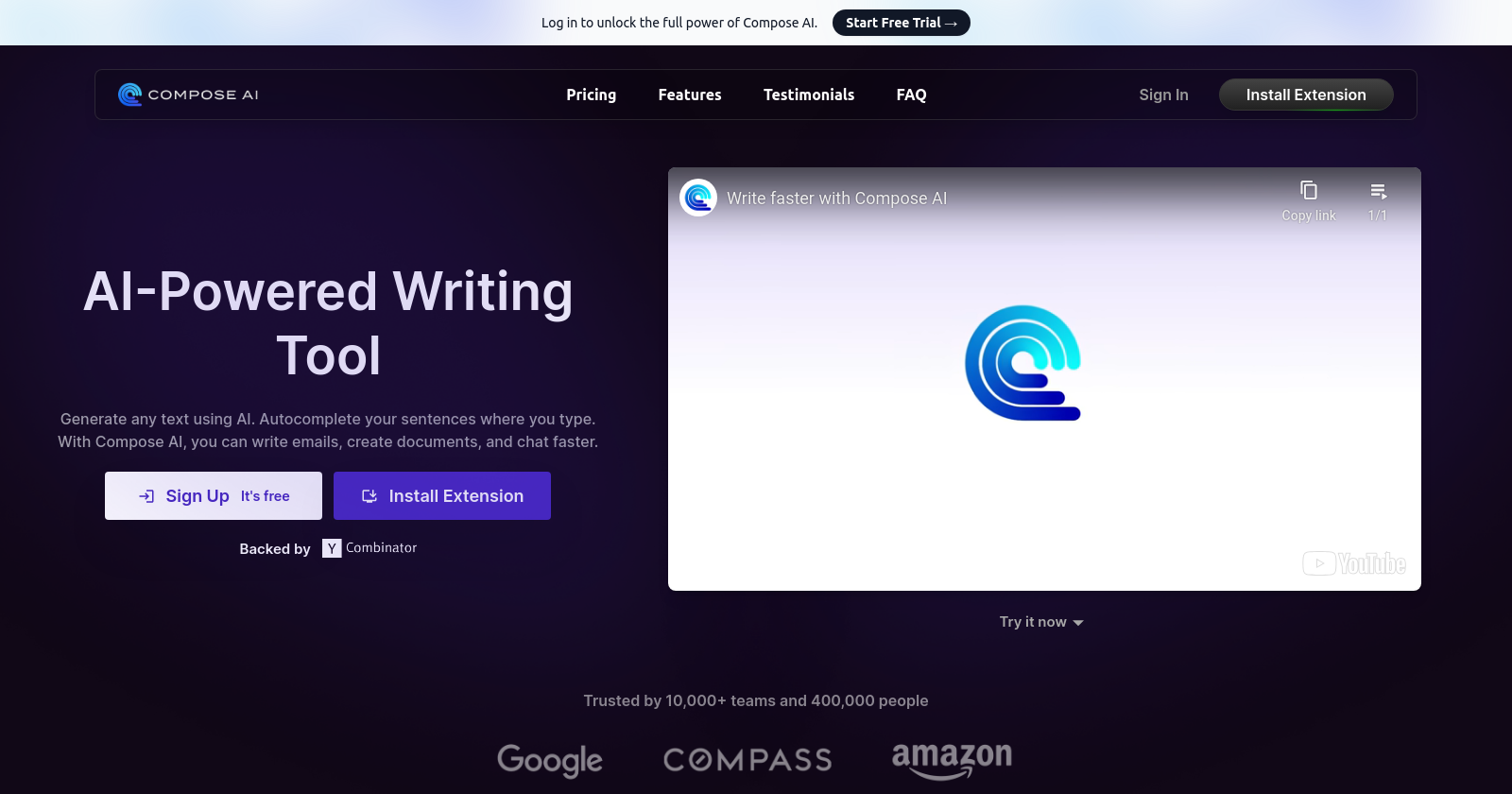 Compose AI: Elevate Your Writing with Smart Suggestions - Unreal Speech